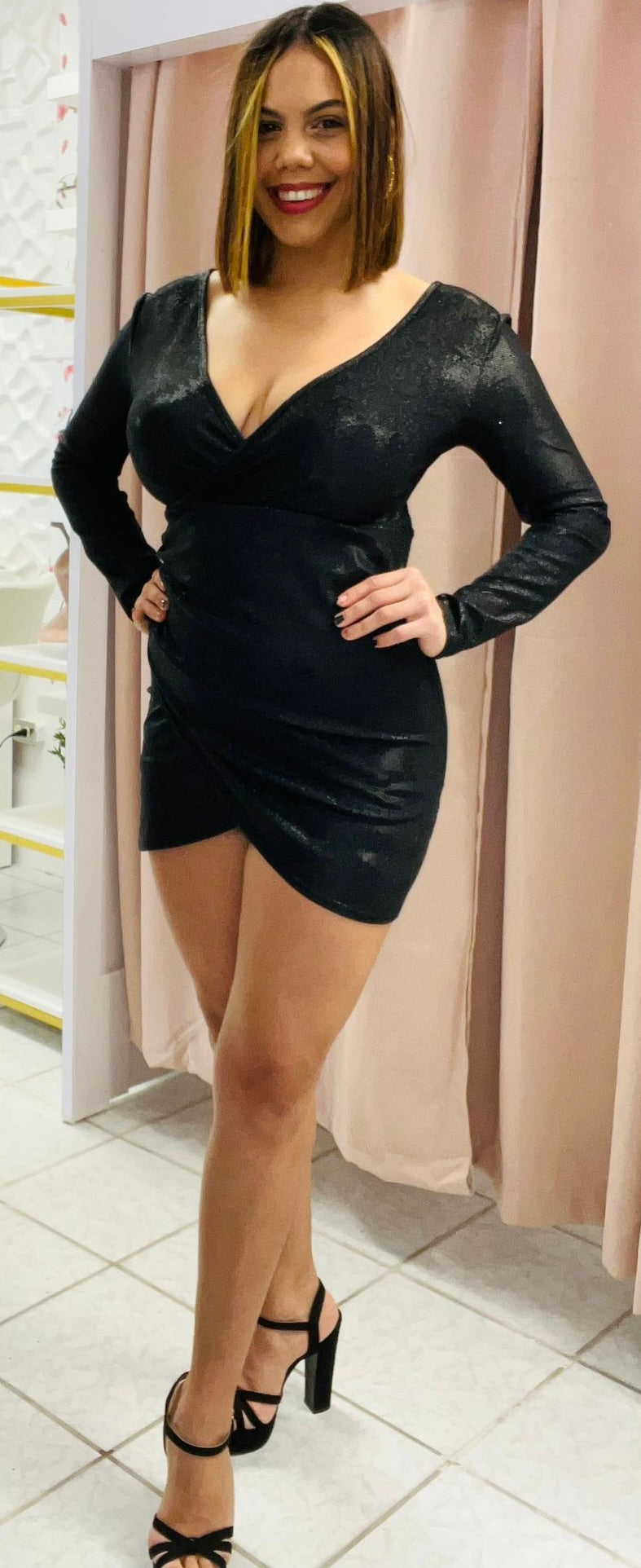 Traje Negro con Plata