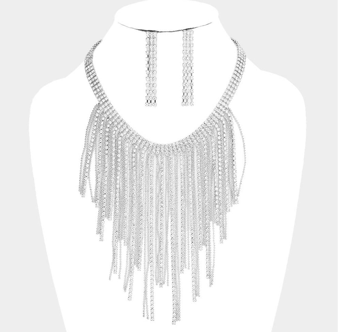 Cascade Fringe Tip Necklace