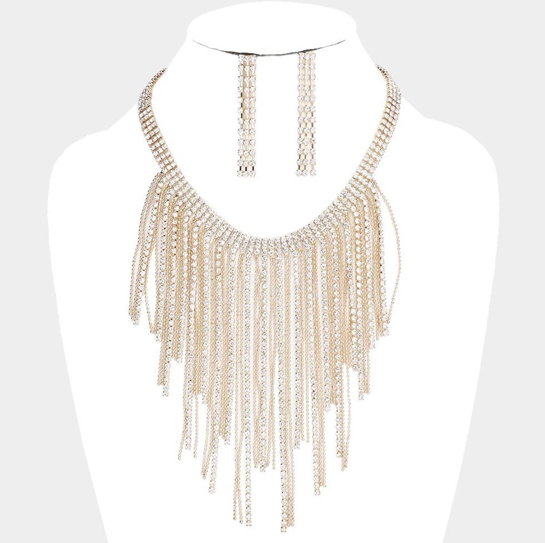 Cascade Fringe Tip Necklace