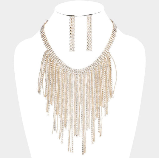 Cascade Fringe Tip Necklace