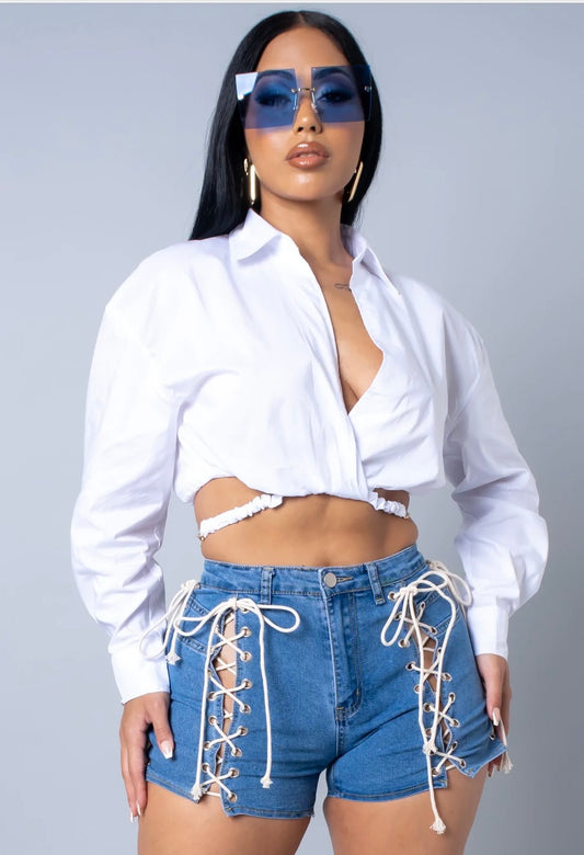 Denim Short Medium Wash
