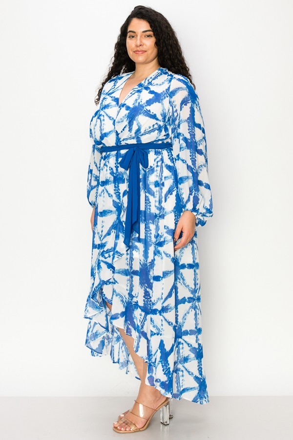 Royal Blue and White Suit